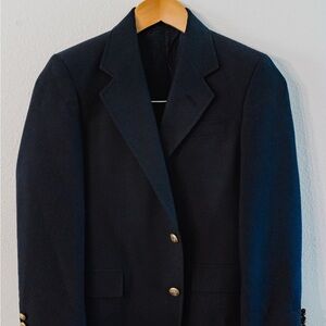 Calvin Klein Collection Navy Blazer with Gold Buttons